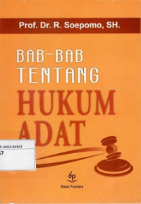 Bab-Bab Tentang Hukum Adat