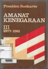 Amanat Kenegaraan Jilid III 1977-1981