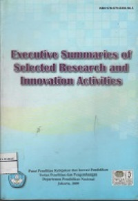 Executive summaries of selected research and innovation activities