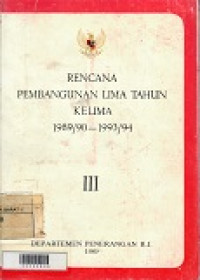 Rencana Pembangunan Lima Tahun kelima 1989/90-1993/94