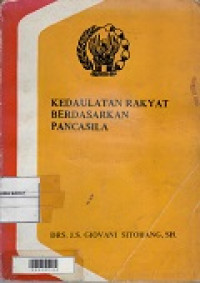 Kedaulatan Rakyat Berdasarkan Pancasila