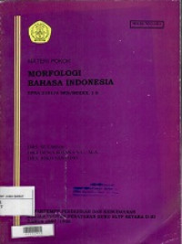 Morfologi Bahasa Indonesia