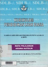 Kurikulum Pendidikan Luar Biasa - Katolik