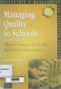 Managing Quality In School