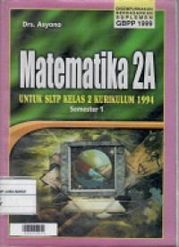 Matematika 2 A  untuk SLTP kls  2 Semester I