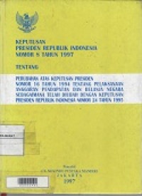 Kepres RI No 8 Th 1997