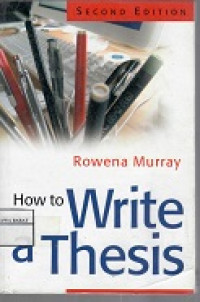 How to Write a Thesis