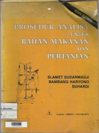 Prosedur Analisa Untuk Bahan Makanan Dan Pertanian