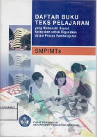 Daftar Buku Teks Pembelajaran SMP/MTs