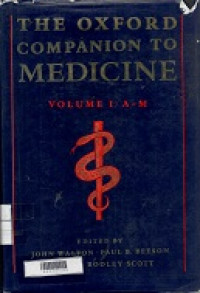 The Oxford Companion To Medicine