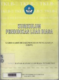 Kurikulum Pendidikan Luar Biasa GBPP TKLB Tunagrahita